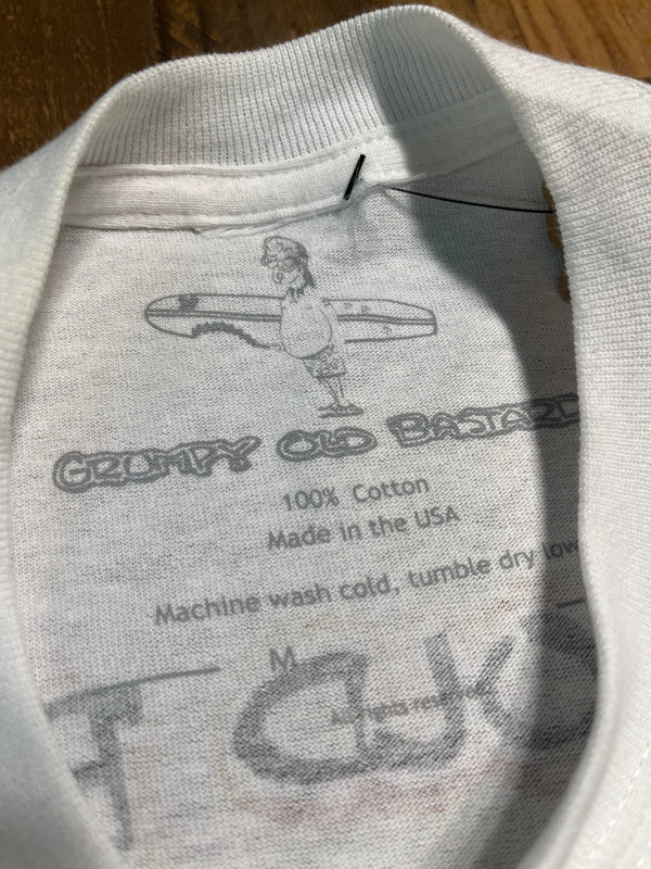 Grumpy Old Bastard -White - Medium