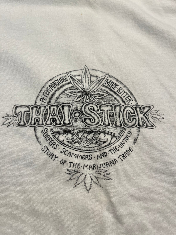 Thai Stick Tee - White- Large