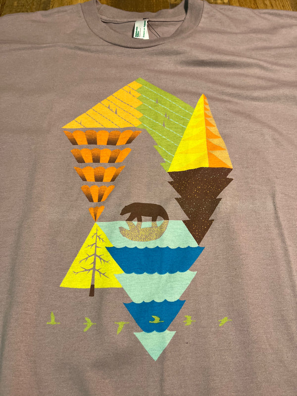 Mountains - Grey - X-Large