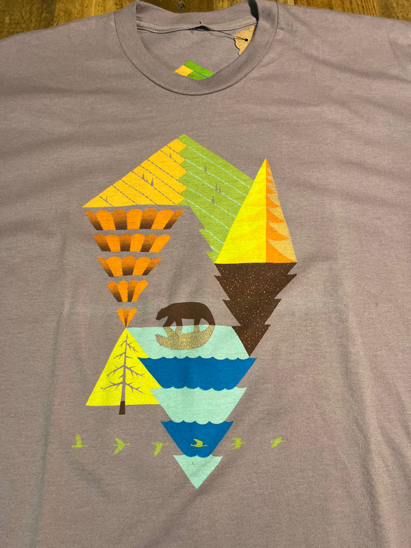 Mountains - Grey - Large