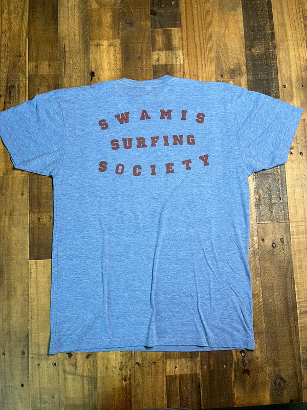 Swamis Surfing Assoc. - Heather Blue - Large
