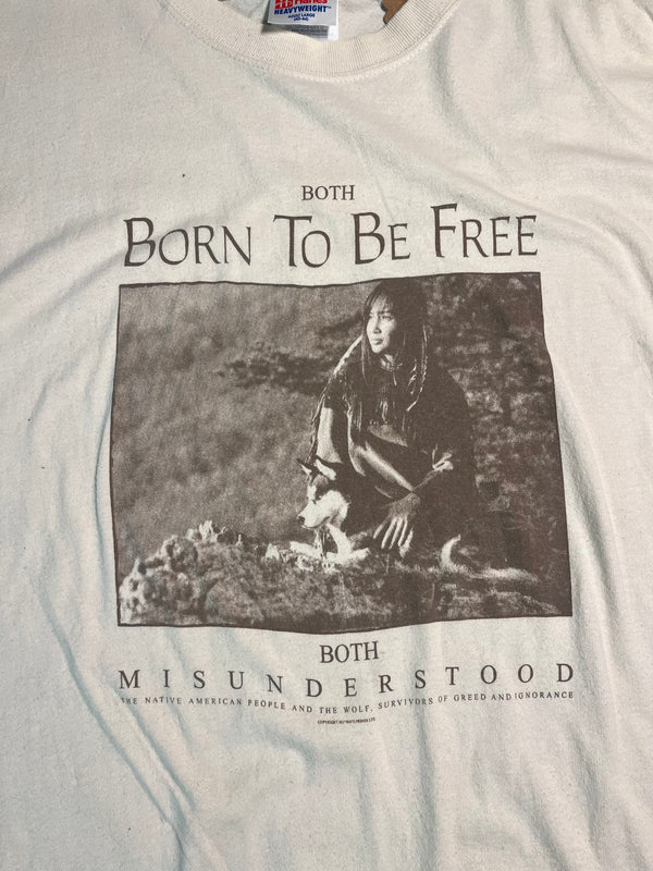 Born to be Free - White -Large
