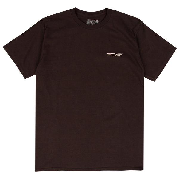 Tyler Warren Surfboards black surf t-shirt designed by Tyler Warren