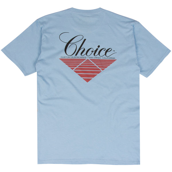 Rich Pavel blue Choice surf t-shirt design