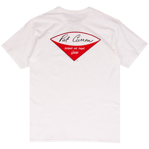 Pat Curren white surf t-shirt design