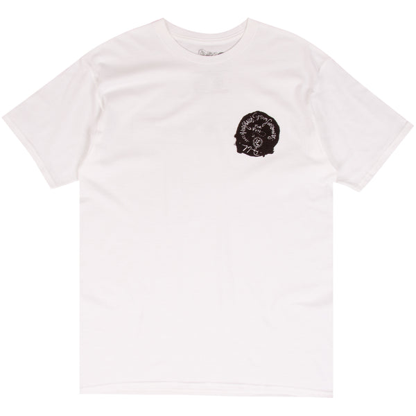 Ryan Lovelace white surf t-shirt designed by Ryan Lovelace