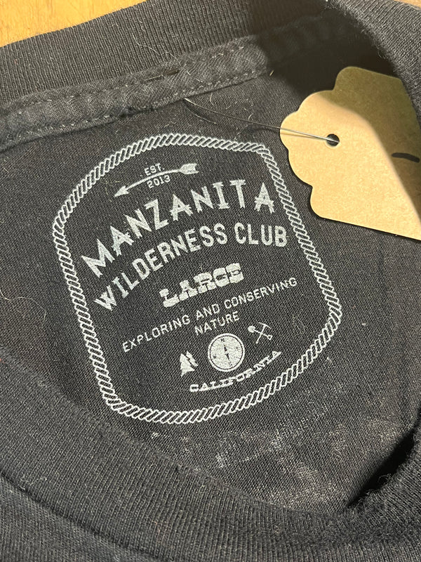 Manzanita Wilderness Club - Black - Large