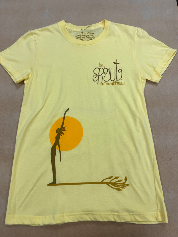 Ando - Yellow - Large Women's Tee - Sprout (2004) by Thomas Campbell