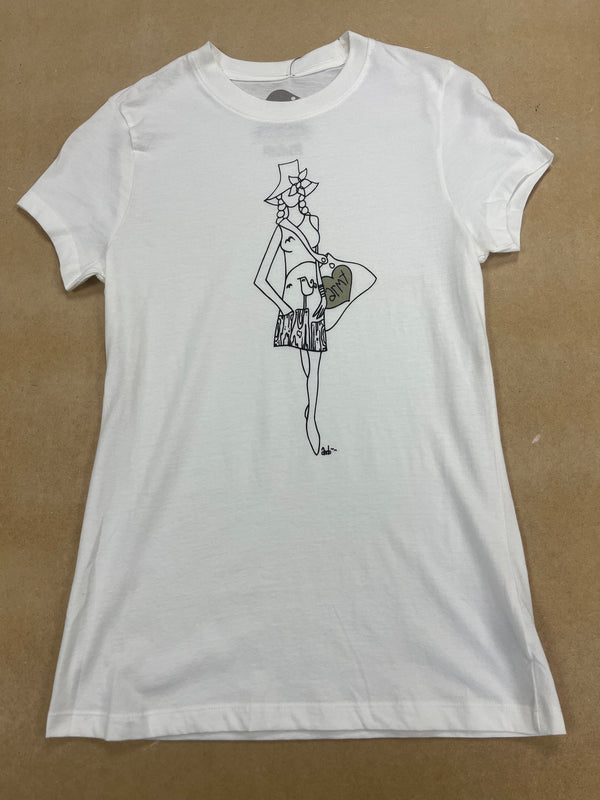 Ando - White - Medium Womens Tee