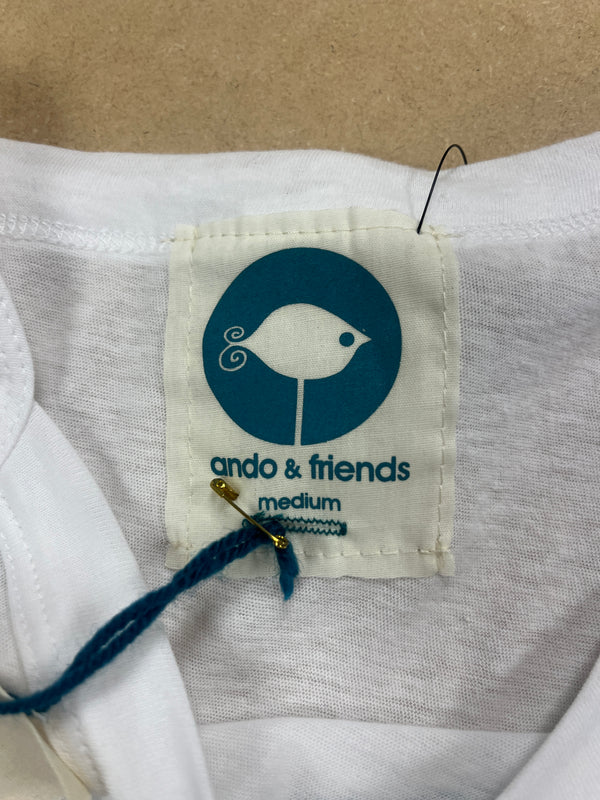 Ando - White - Women's Medium Camisole Tank