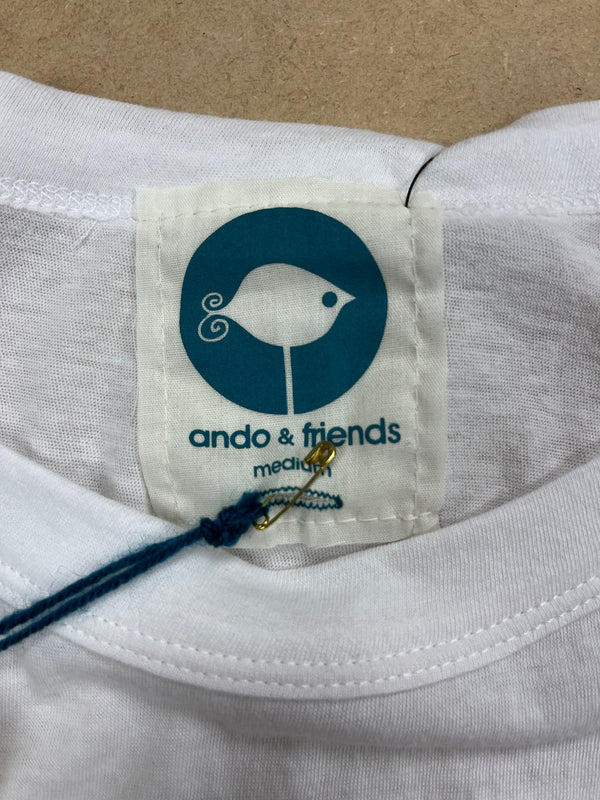 Ando - White - Medium Women's Camisole Tank