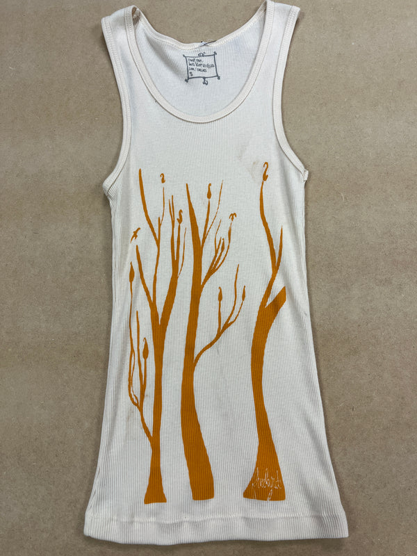 Ando - Cream - Women's Medium Baby Rib Tank