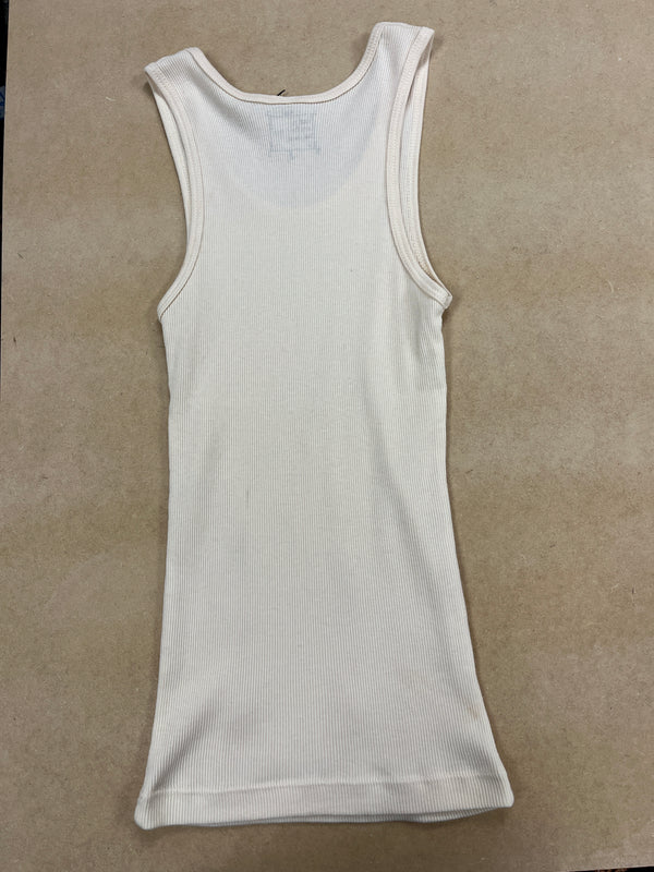 Ando - Cream - Women's Medium Baby Rib Tank