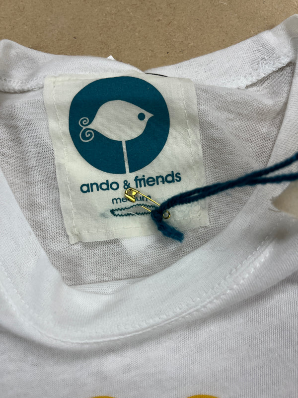 Ando - White - Medium Women's Tee