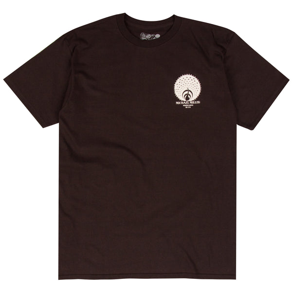 Michael Miller black surf t-shirt designed by Tyler Warren
