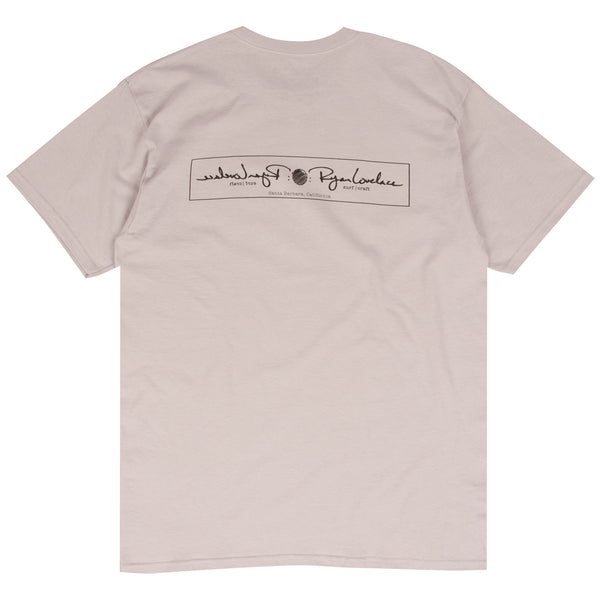 Ryan Lovelace silver surf t-shirt designed by Ryan Lovelace