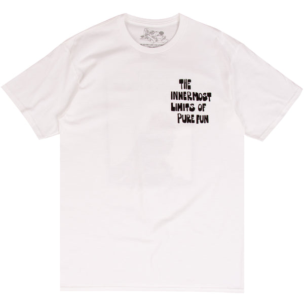 The Innermost Limits of Pure Fun white surf t-shirts with George Greenough